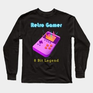 Retro Gamer Logo 26 Long Sleeve T-Shirt